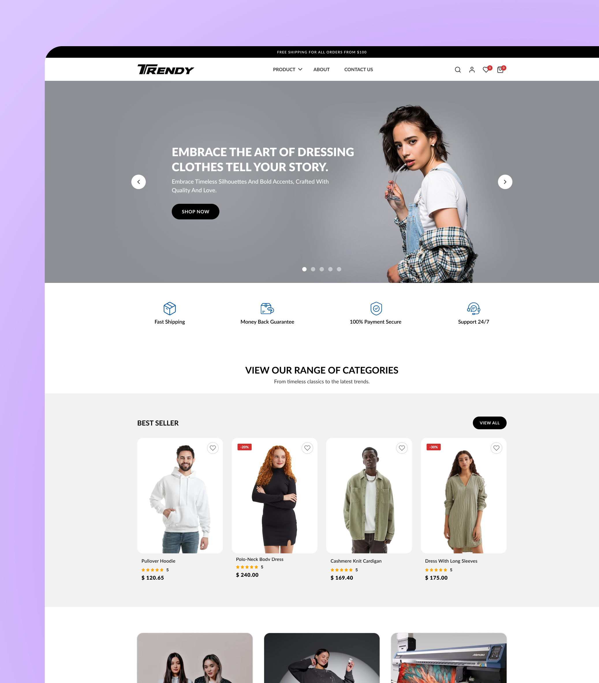 Editorial shopping experience
